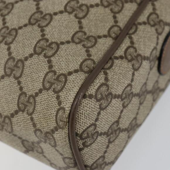 GUCCI GG Supreme Web Sherry Line Bag PVC Beige Gold 89 02 017 Auth 143775 - Picture 14 of 16